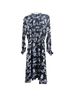 o.p.t 100% Polyester Floral Purple Black Cocktail Dress Size S - photo 4