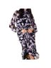 o.p.t 100% Polyester Floral Purple Black Cocktail Dress Size S - photo 14