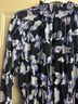 o.p.t 100% Polyester Floral Purple Black Cocktail Dress Size S - photo 6