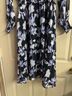 o.p.t 100% Polyester Floral Purple Black Cocktail Dress Size S - photo 7