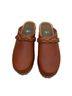 Mia 100% Leather Brown Mule/Clog Size 6 - photo 2
