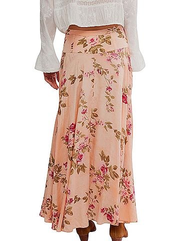 Free People Rowan Floral Smocked Skirt  Casual Skirt (view 2)