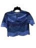 Sandro Blue Short Sleeve Blouse Size XS - photo 2