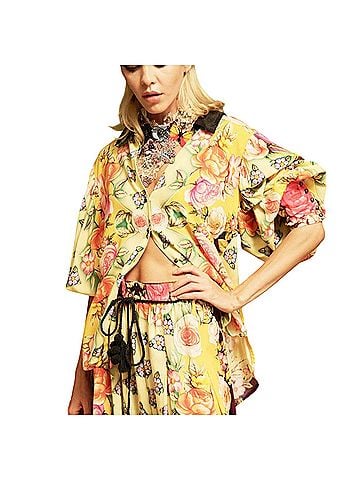 Aratta Silent Journey Venera Golden Night Button-Down Shirt (view 1)