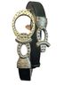 Chico's 100% Faux Leather Solid Black Silver Belt Size M - photo 2
