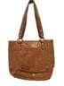 B Makowsky 100% Leather Solid Tan Leather Shoulder Bag One size - photo 2