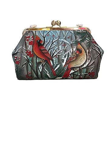Anuschka Cardinal Birds Leather Satchel (view 1)