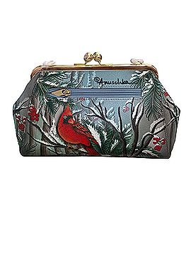 Anuschka Cardinal Birds Leather Satchel (view 2)