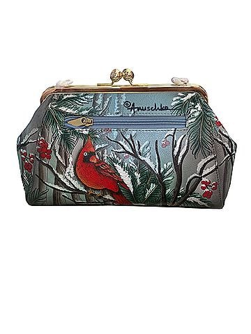 Anuschka Cardinal Birds Leather Satchel (view 2)