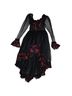 Dolls Kill Black Red Cocktail Dress Size XXS - photo 1