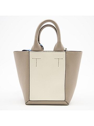 Tod's Tod's TOD’S Leather Double Up Mini Bag XBWCLNA01TLN2B2L02 2-way Handbag Beige Blue Women's (view 2)