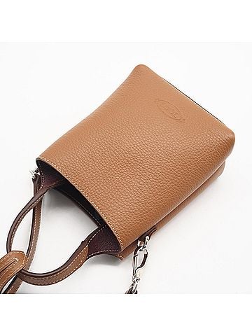 Tod's TOD’S (Tod's) Leather Bag Micro XBWAPAT9000 2-way Handbag Brown Women's (view 2)