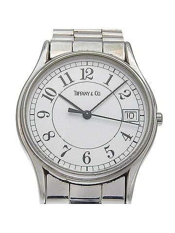 Tiffany & Co. Tiffany & Co. Classic Watch, Stainless Steel, Quartz, Analog, White Dial, Unisex (view 1)