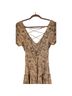 Spell 100% Rayon Floral Stars Tan Blue Multi Color Casual Dress Size S - photo 2