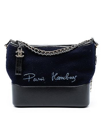 Chanel Medium Wool Paris Hamburg Embroidered Gabrielle Hobo (view 1)