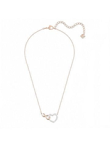 Swarovski Women's Infinity Mixed Metal Heart Pendant Necklace (view 1)