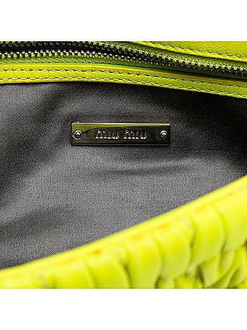 Miu Miu Matelasse Nappa Crystal Chain Satchel (view 2)