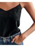 Sézane Solid Floral Black Tank Top Size 2 - photo 5