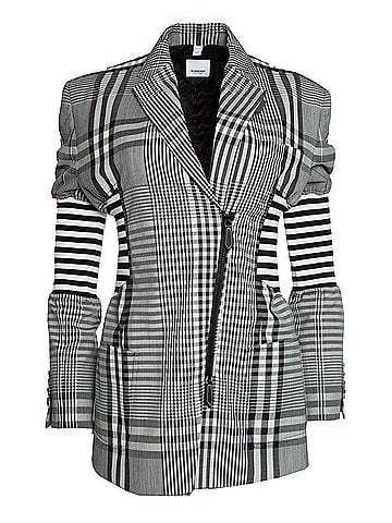 Burberry Burberry, black and white checkered blazer (view 1)