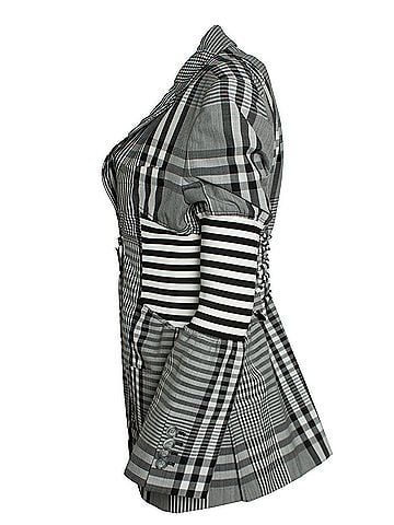 Burberry Burberry, black and white checkered blazer (view 2)