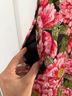 Escada Floral Multi Color Cocktail Dress Size 32 - photo 3