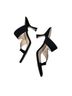 Stuart Weitzman 100% Suede Black Sandals Size 8 1/2 - photo 8