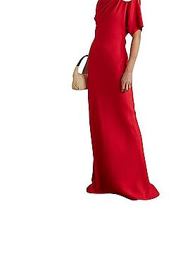 long sleeve dress fit and flare Vault Velvet Oversized Bow Upper Fit-to-Flare Gown – kalisa