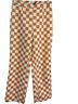 Cider Checkered-gingham Orange White Casual Pants Size M - photo 1