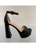 Gianvito Rossi Black Holly Platform Sandal Size EU 39 - photo 4