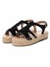 XTI Black Women's Flat Sandals Size 5 1/2 - photo 4
