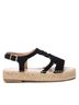 XTI Black Women's Flat Sandals Size 6 - photo 1