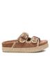 XTI Brown Women's Flat Sandals Size 6 - photo 1