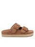 XTI Brown Women's Flat Sandals Size 5 1/2 - photo 1