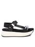 XTI Black Women's Platform Sandals Size 6 - photo 1