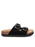 XTI Black Women's Flat Sandals Size 6 - photo 1