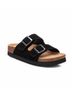 XTI Black Women's Flat Sandals Size 6 - photo 2