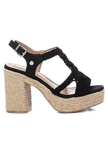 XTI Women's Heeled Jute Sandals (view 1)