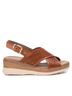 XTI Brown Women's Wedge Sandals Size 6 - photo 1
