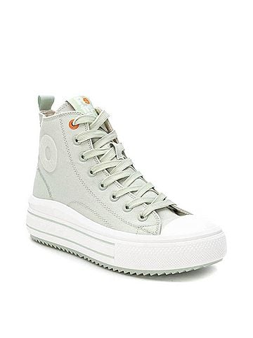 XTI Women's High Top Canvas Sneakers (view 2)