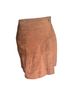 Artisan 100% Leather Brown Leather Skirt Size 4 - photo 1