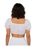 NLT 100% Cotton 100% Polyester White Short Sleeve Blouse Size L - photo 2