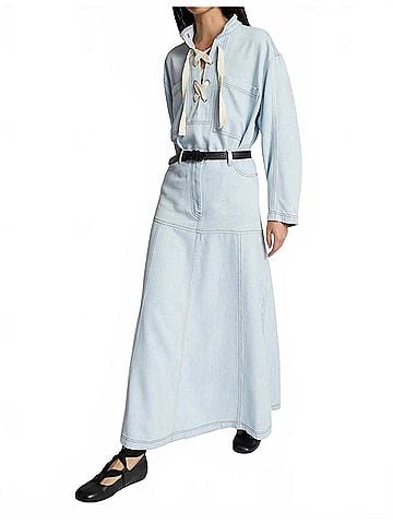 MUNTHE Tuxya Skirt in Blue (view 2)