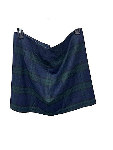 Ralph Lauren Tartan Mini Skirt in Navy And Green (view 1)