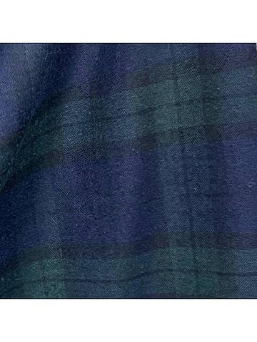 Ralph Lauren Tartan Mini Skirt in Navy And Green (view 2)