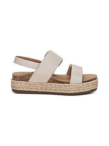 Aetrex Women's Vania Platform Sandal in Cream (view 1)