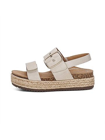 Aetrex Women's Vania Platform Sandal in Cream (view 2)