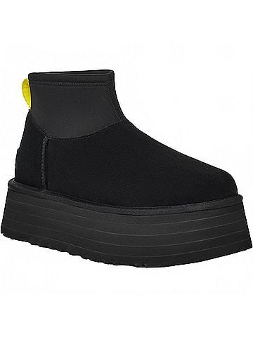 Ugg Women's Classic Mini Dipper Booties in Black (view 2)