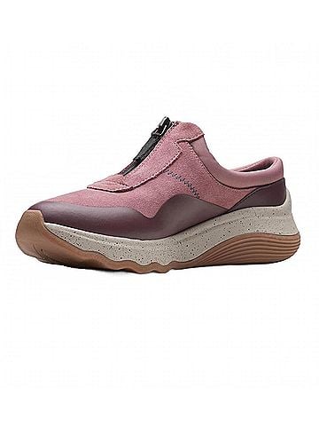 Clarks Women's Jaunt Way Clog in Dark Rose Suede (view 2)