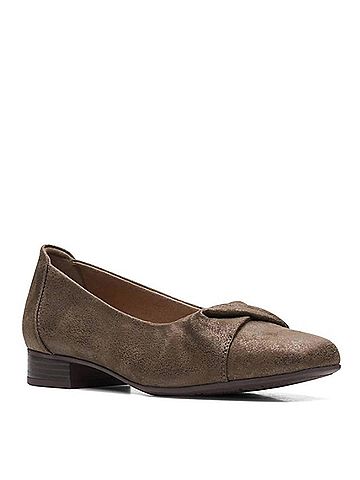 Clarks Women's Tilmont Dalia Ballet Flat in Bronze Metallic Textile (view 2)