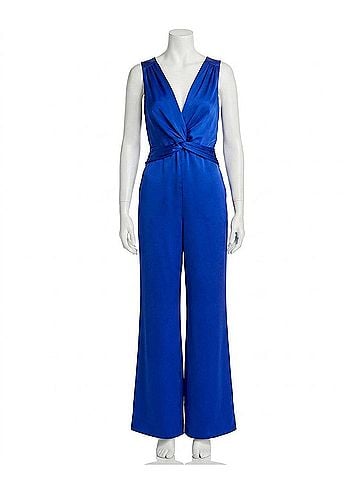Ramy Brook Meryl Sleeveless Twist Front Jumpsuit in Blue (view 1)